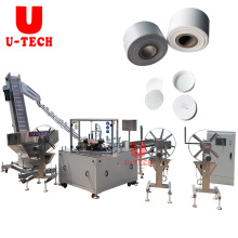 Automatic linear cap cutting lining inserting wadding machine plant equipment